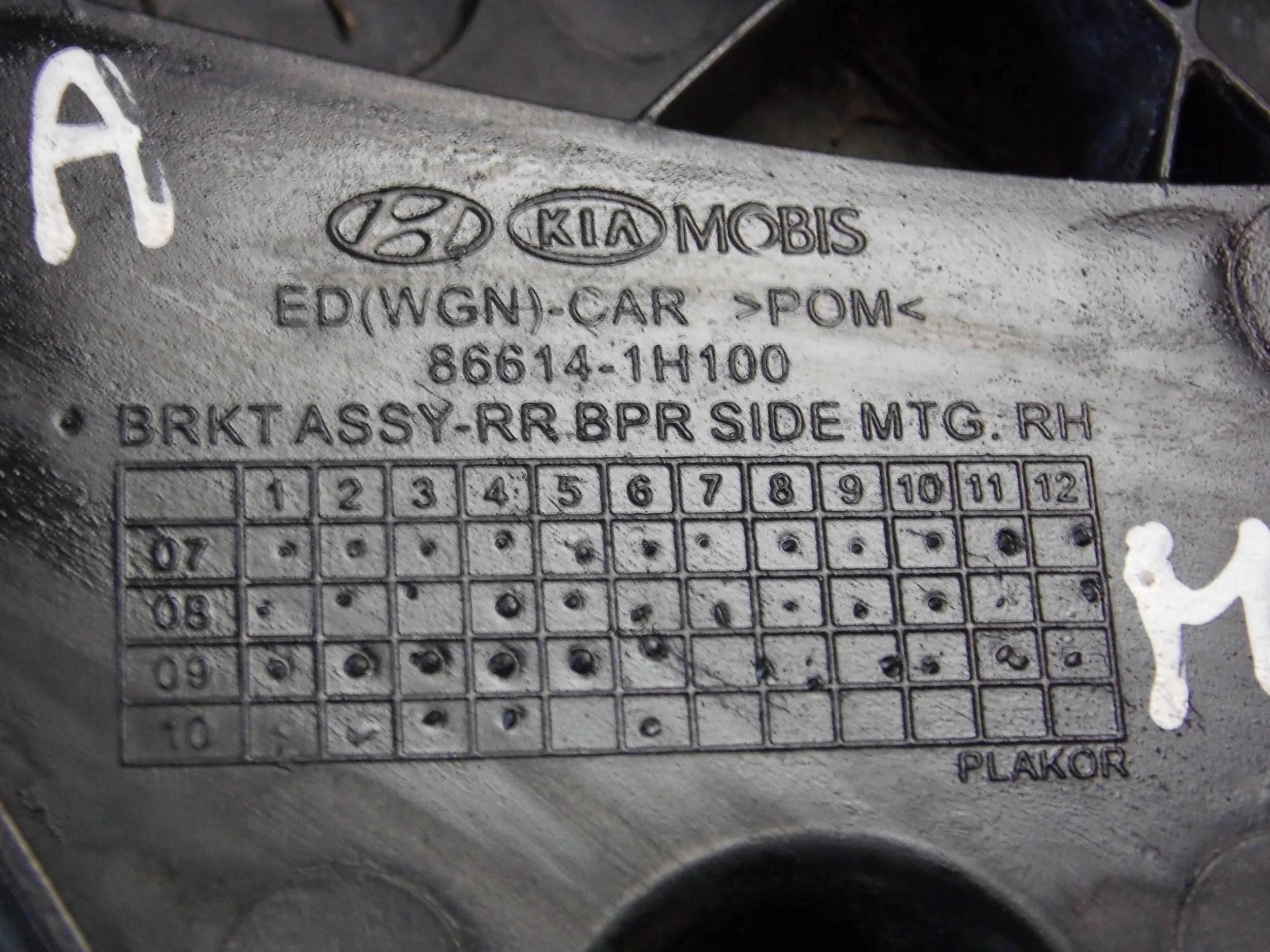 KIA Ceed and KOMBI support holder bumper rear part right