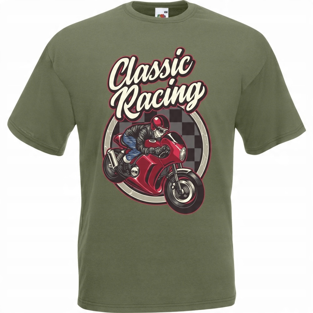 

Koszulka motocykl motor motocyklista L oliwkowa