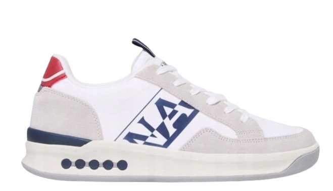 Napapijri Bílé Pánské Sportovní Boty Se Vzorem A Semišem 43 T7B