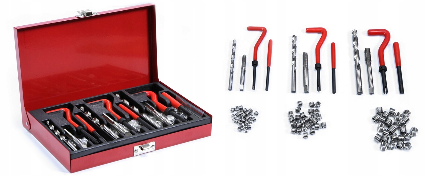 ZESTAW DO NAPRAWY GWINTÓW GWINTU GWINTOWNIKI 88 el Marka Mar-Pol