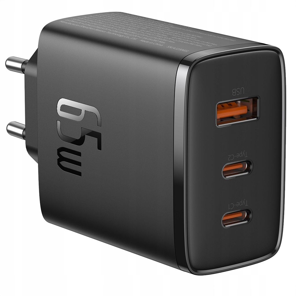 Baseus nabíječka GaN5 Cube Pro Fast Charger 65W 2x Usb typ C Usb