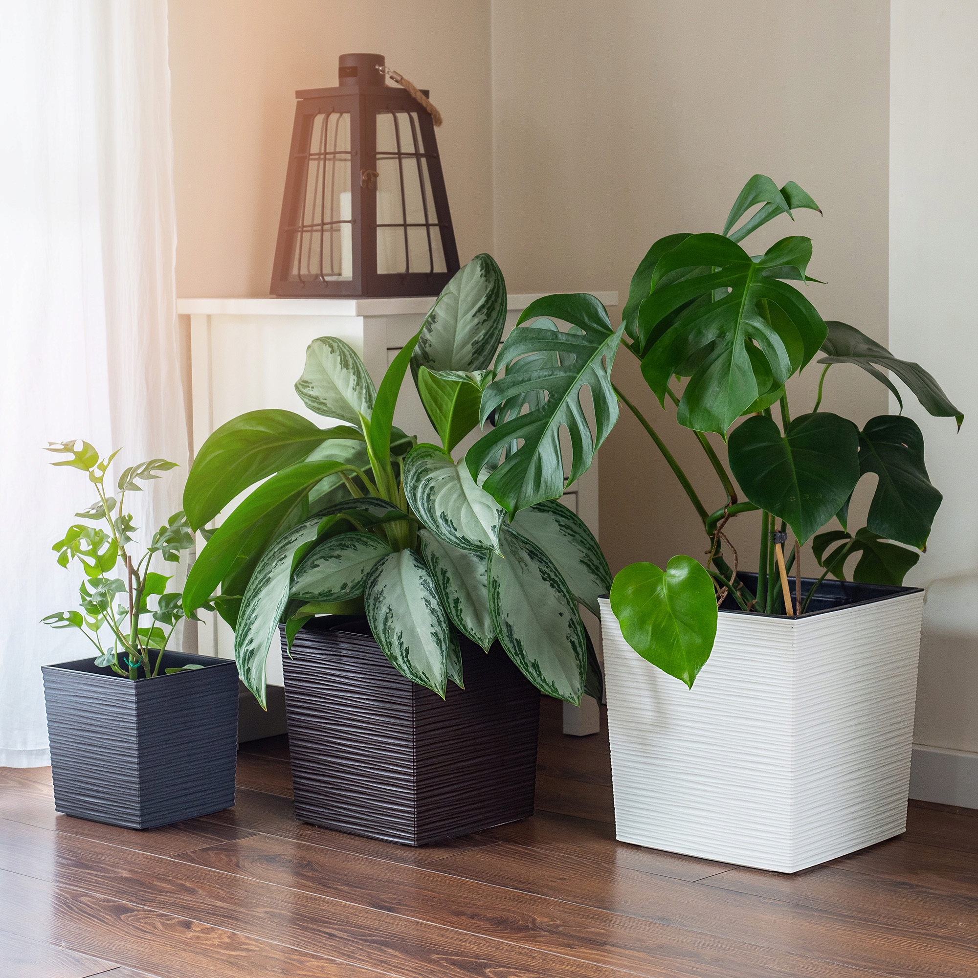 DONICZKA DONICA OSŁONKA Z WKŁADEM SZARY 40cm Rodzaj doniczka