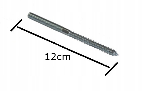TRZPIEŃ DO MOCOWANIA OBEJMY DŁUGOŚĆ 12cm + KOŁEK Marka Wkręt-Met Klimas