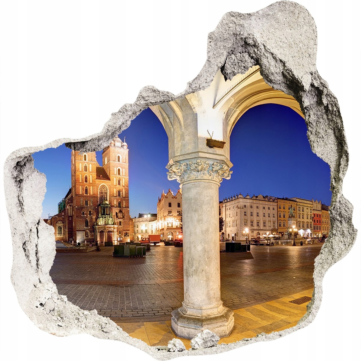 

Fototapeta dziura na ścianę Kraków Polska 125x125