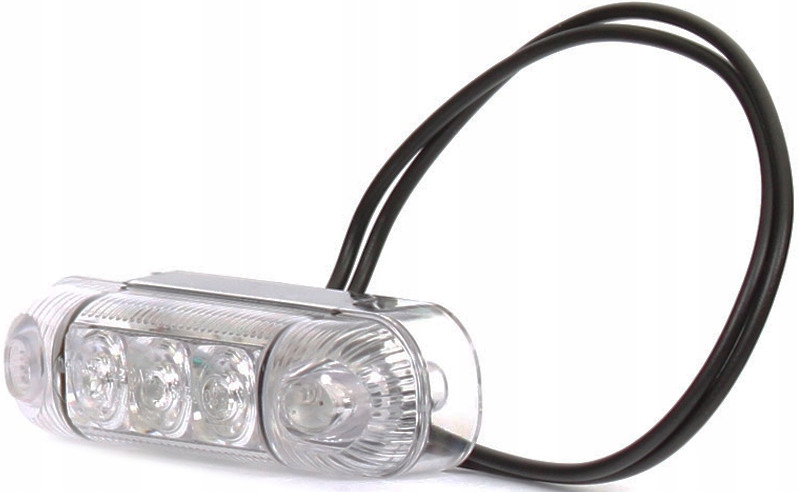 LAMPA OBRYSOWA PRZEDNIA BIAŁA LED PRZYCZEPA WAŚ Strona zabudowy przednie lewe przednie prawe