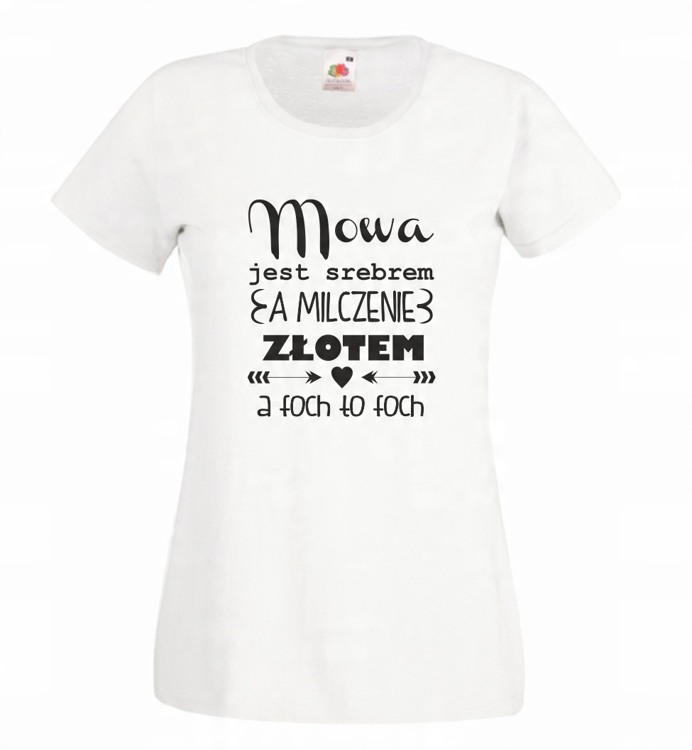 

Koszulka damska Mowa Jest Srebrem Foch XL
