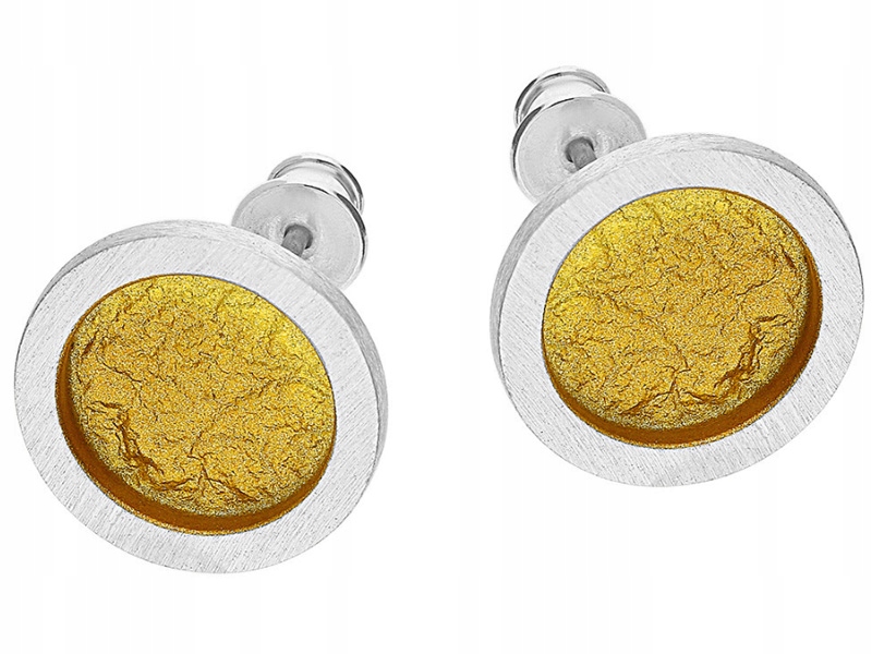 Stříbrný komplet šperků 925 kulaté zlaté 6,10g elegantní vzor jako dárek