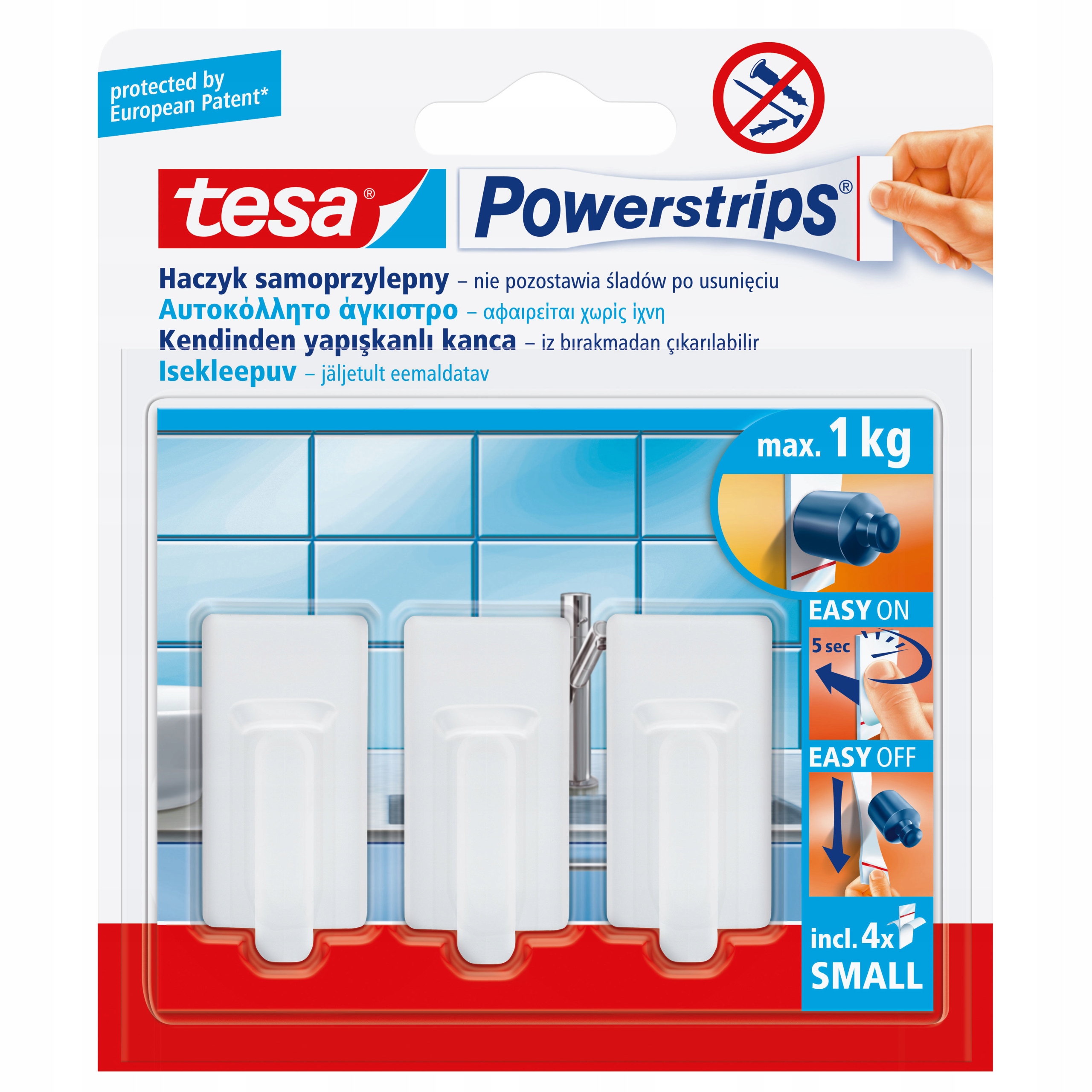 

Tesa Haczyk klasyczny Powerstrips 3szt 1kg
