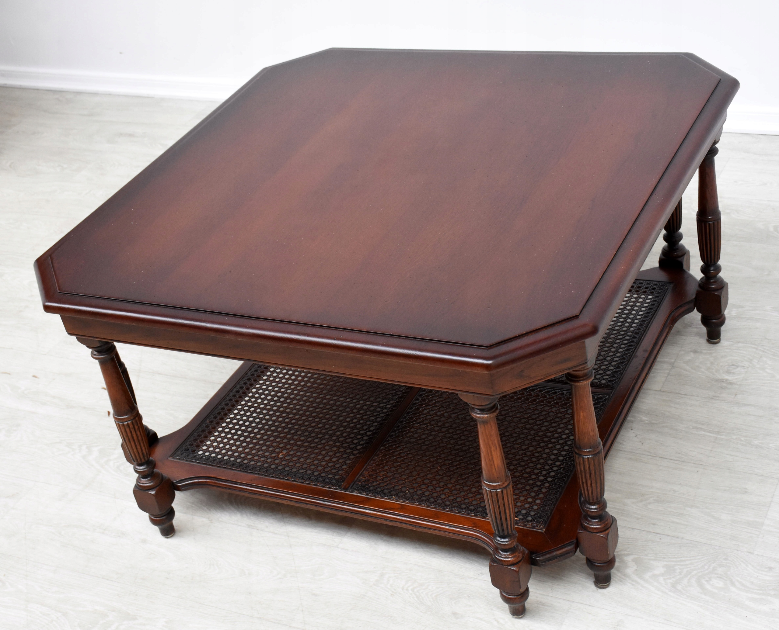 STYLOWA ŁAWA DĘBOWA, STOLIK, h49x90x90cm