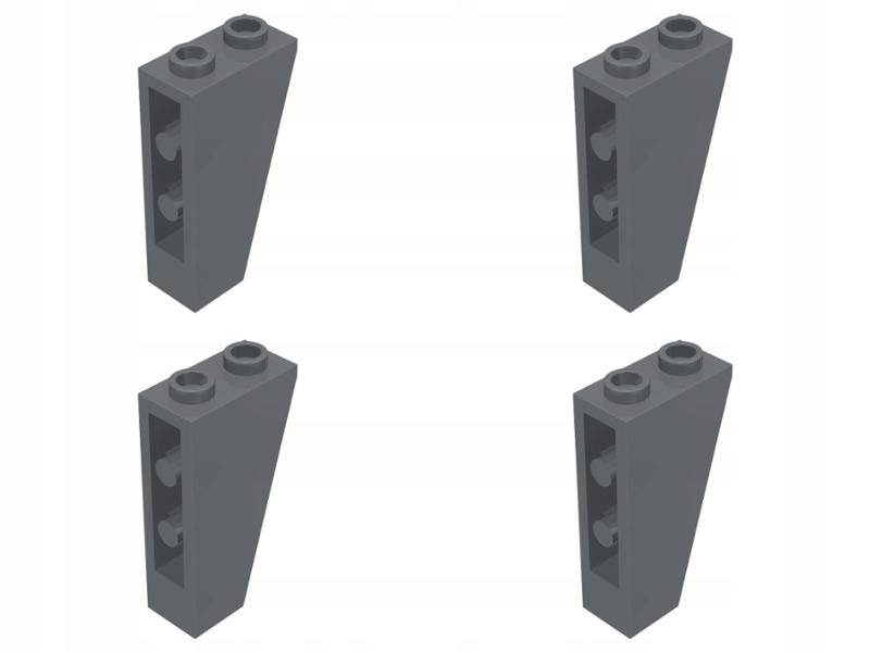 

Lego 2449 Skos 2x1x3 szary ciemny Nowy (8g) 4 szt.