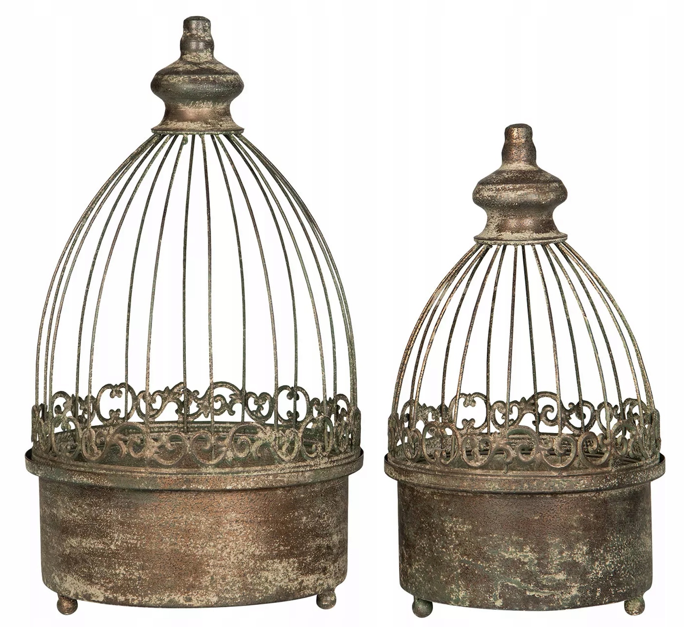 Obal Na Kvetináč Kovový Kvetinár Stojaci Klietka 2 ks na kvetináče balkón kvety loft