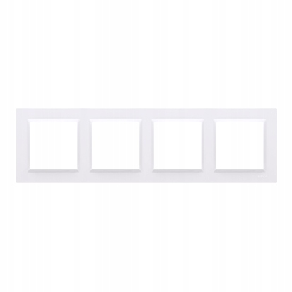 Simon 10 ramka poczwórna biała