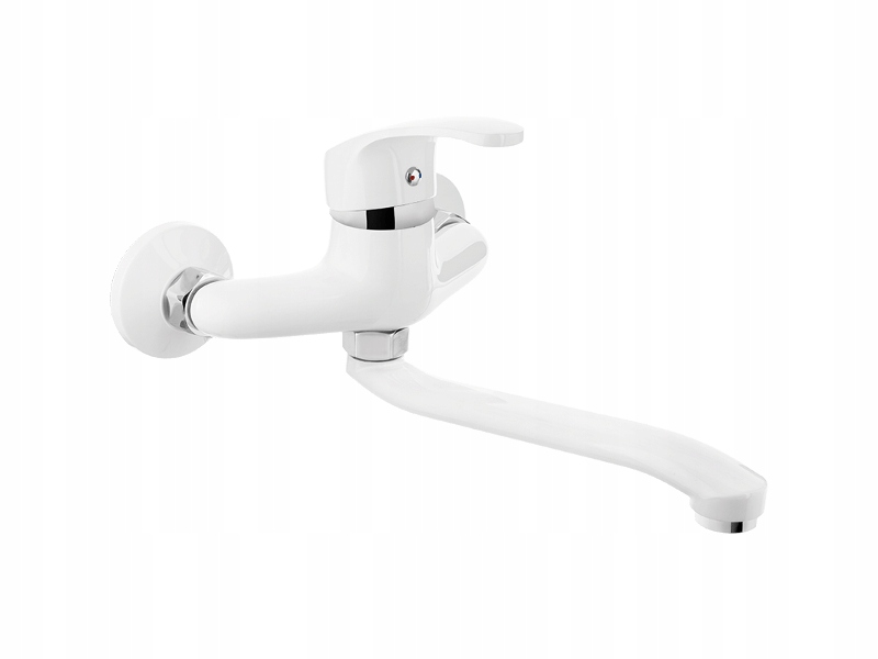 

Bateria Kuchenna Zlewozmywakowa Biała Ścienna