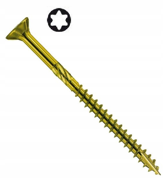 WKRĘTY CIESIELSKIE DO DREWNA STOŻKOWE 4x50 TORX AZMET Producent Azmet