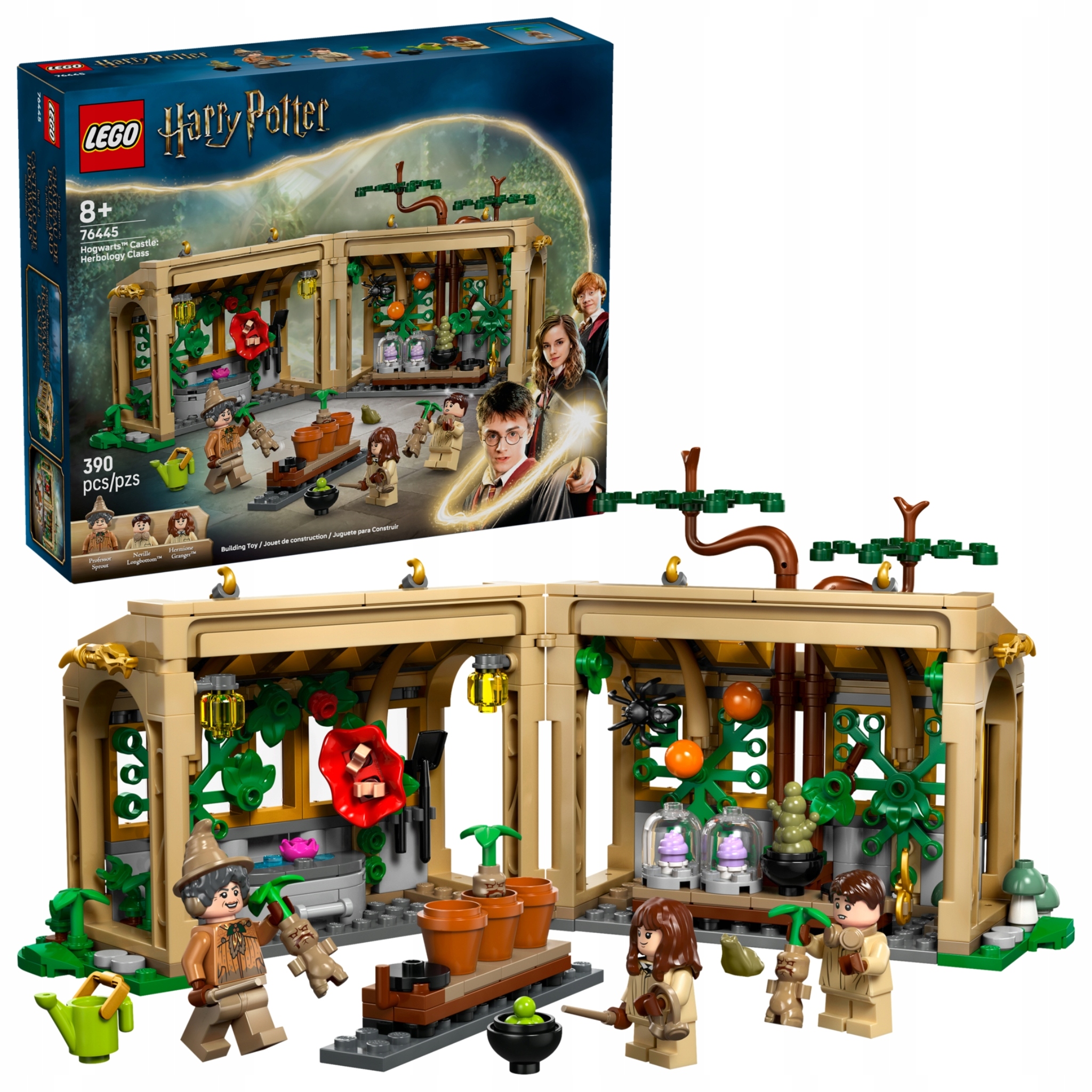 Lego Harry Potter 76445 Bradavický hrad – aktivity s bylinkářstvím stavebnice skleník