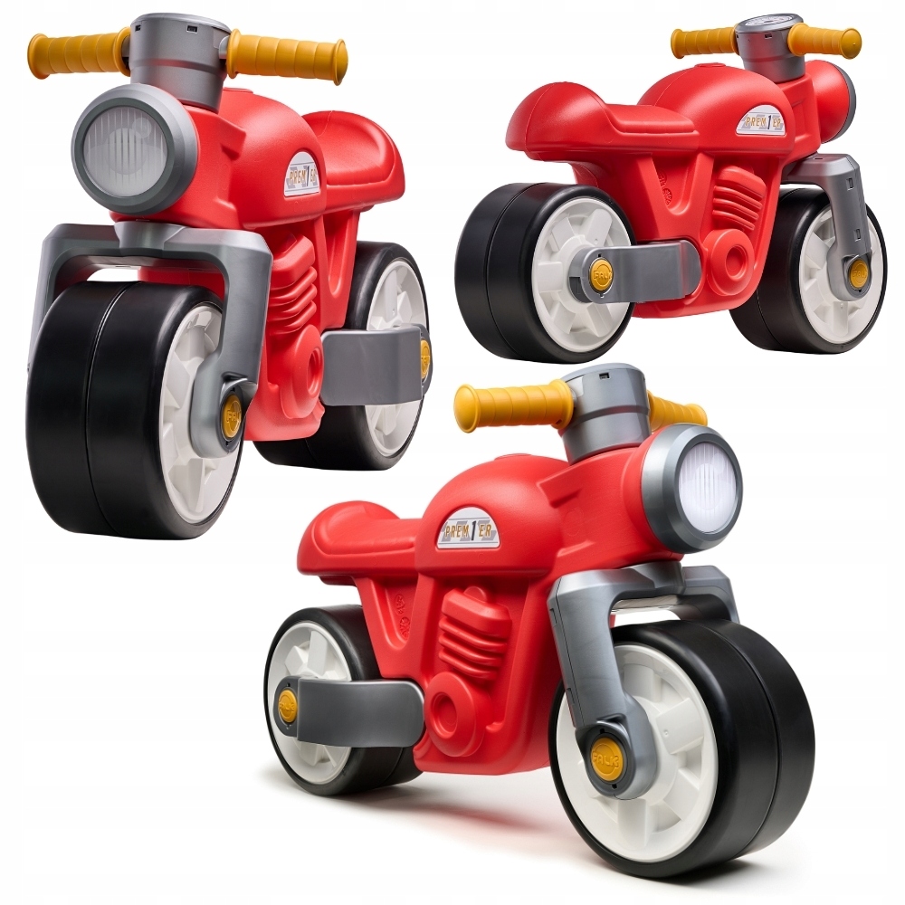 Jeździk Motorek Rowerek Biegowy Odpychacz Ciche Koła Retro Czerwony Falk