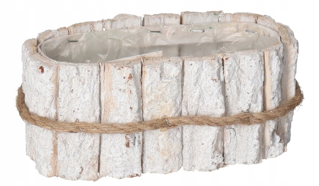 DONICZKA OSŁONKA DREWNIANA KORA KORYTKO DONICZKI