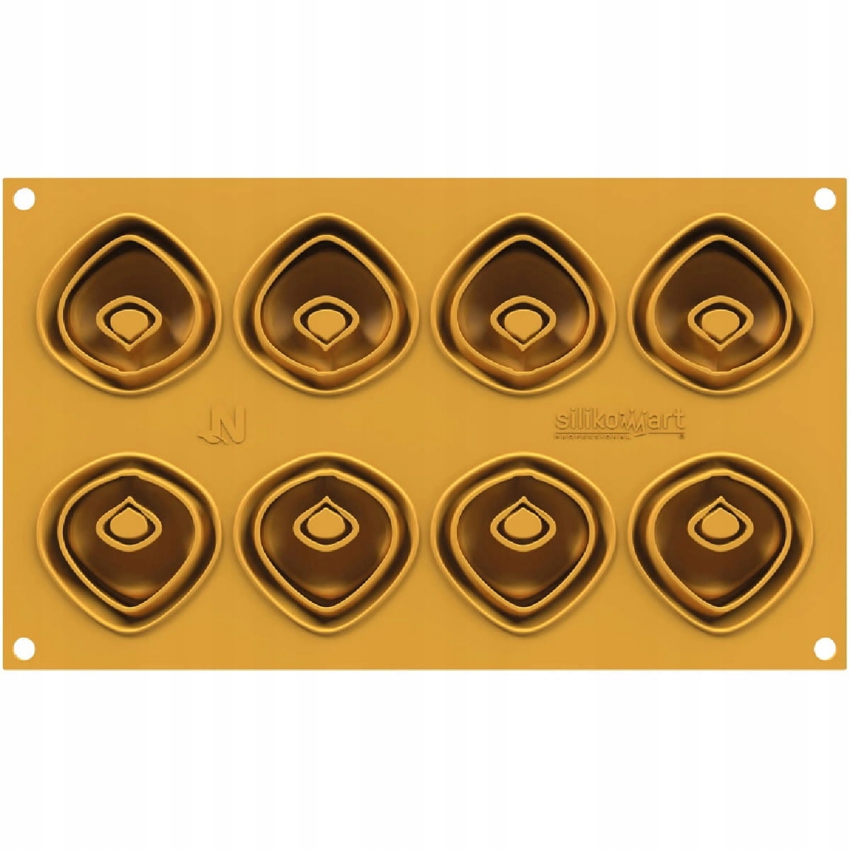 Levně Silikonová forma Silikomart Tortellino – 8 zásuvek Ø5,4 cm na dezerty