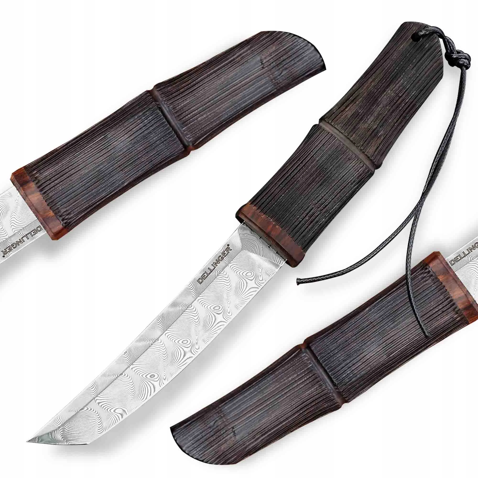Damaškový nůž Tanto Dellinger Bamboo Damascus