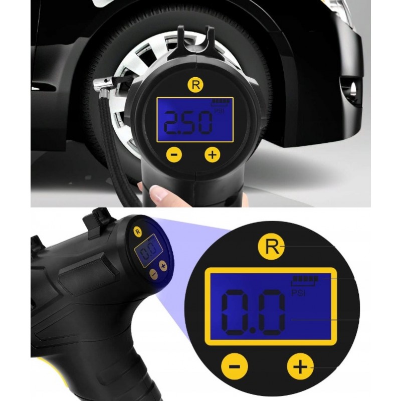 POMPKA ELEKTRYCZNA ROWEROWA SAMOCHODOWA KOMPRESOR SPRĘŻARKA DO KÓŁ PIŁEK Długość 1 cm