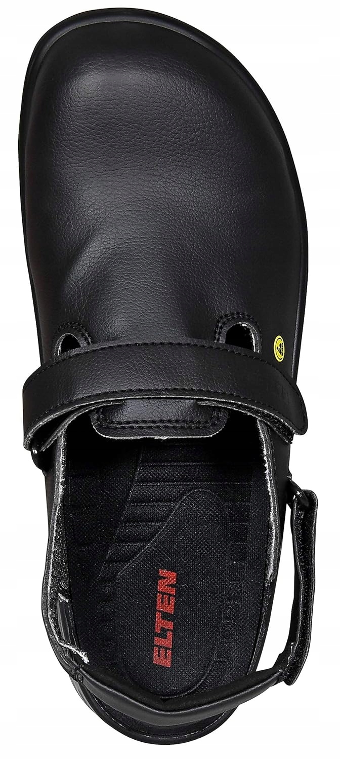 Obuwie robocze klapki Elten Michel white Esd Sb rozmiar 43 Czarne