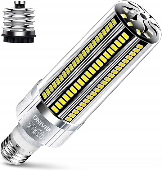 Led žárovka E27 54W 6400lm 6500K Studená bílá jasná garáž Sklad