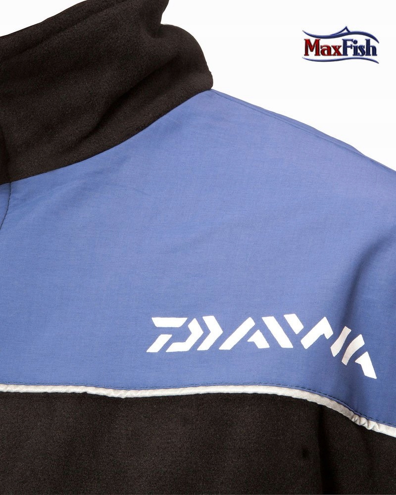 CIEPŁY POLAR DAIWA CZARNO/NIEBIESKI-M Kolor dominujący czarny