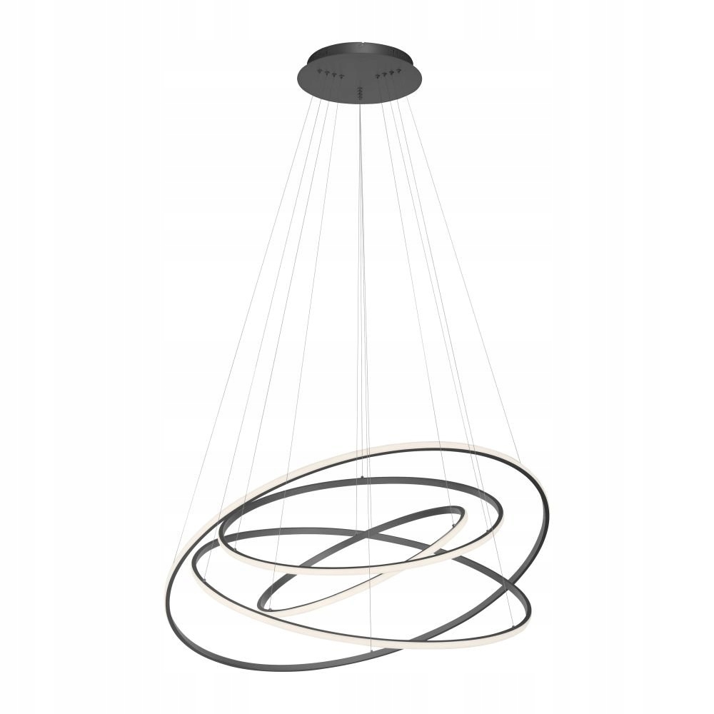 Led světelný závěs Moderní šedý 109 Cm Stmívač Dálkový Ovladač Paul Neuhaus