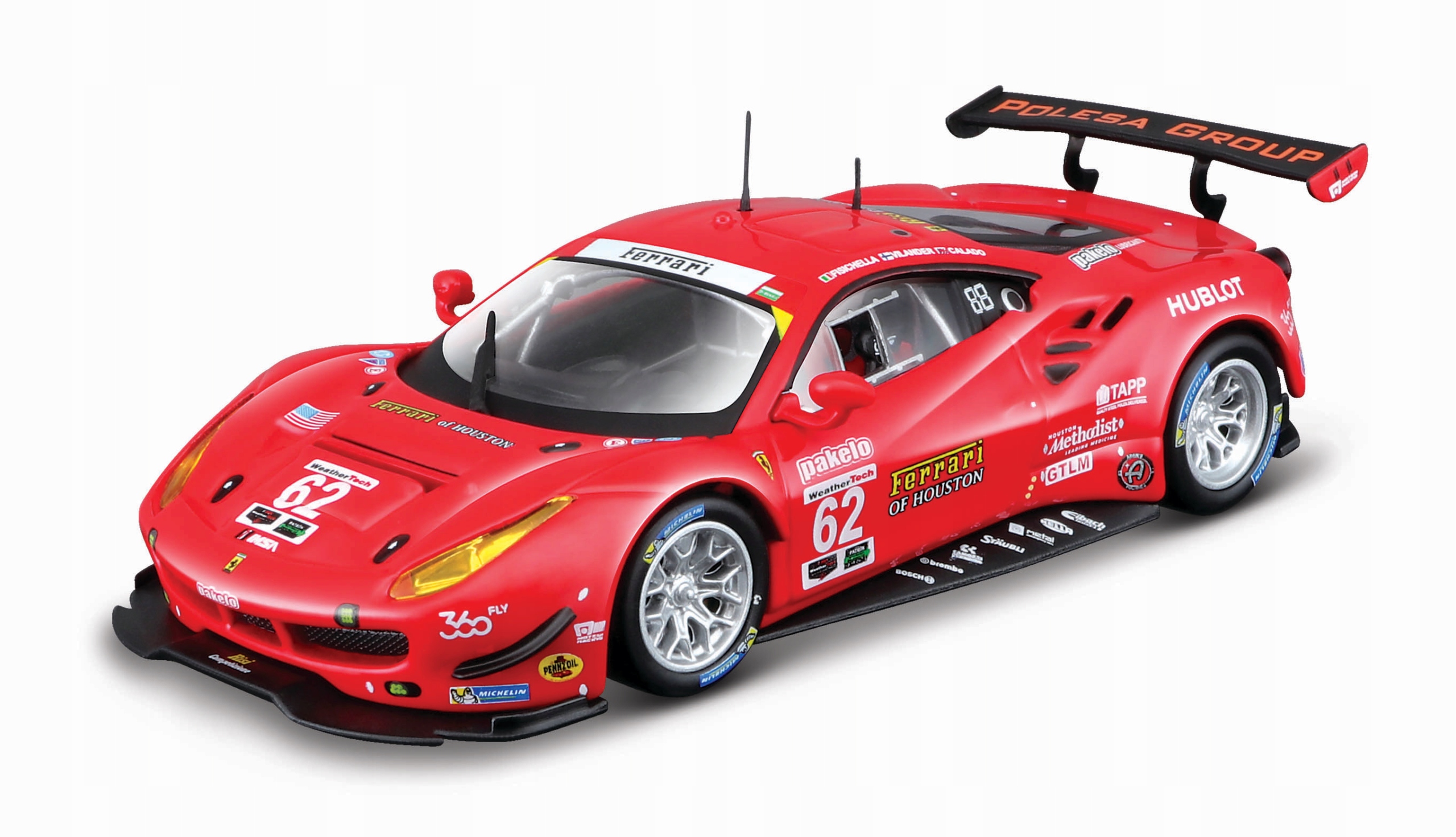 Ferrari 488 Gte 2017 #62 1:43 Bburago Racing 36301