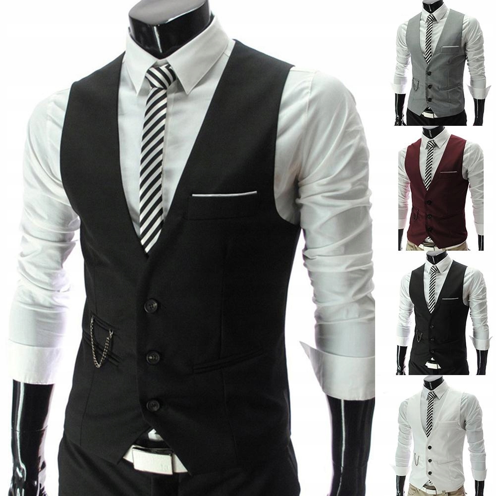 Vests Men V Neck Sleeveless Button Pocket Blazer S Wzór dominujący aztecki