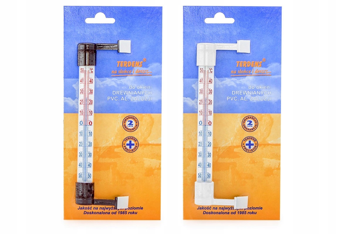 Termometr zaokienny zewnętrzny samoprzylepny Mały Marka Terdens