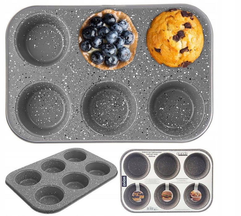 

Forma Granitowa Do Pieczenia Dużych Muffinek XXL