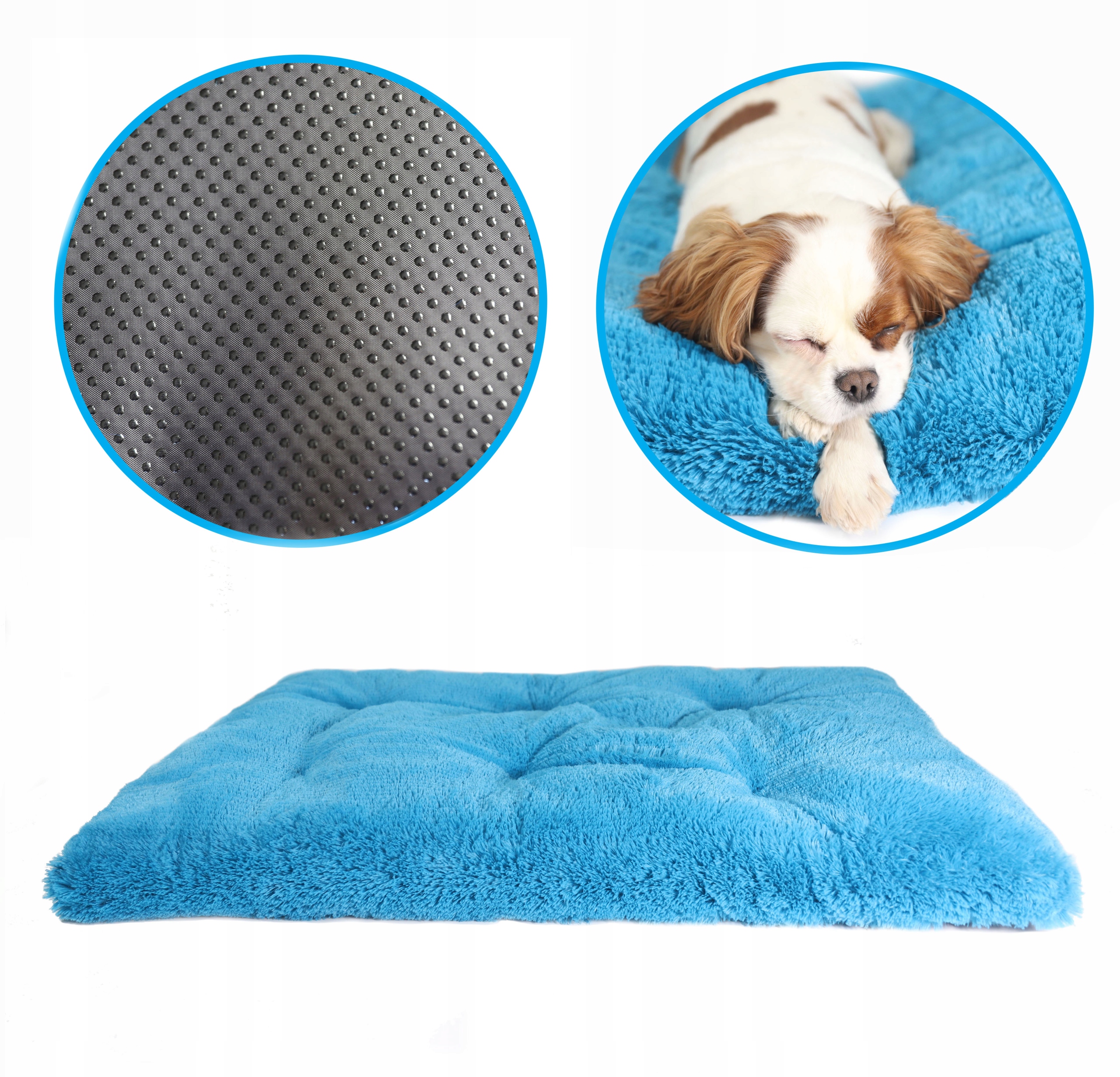 Levně Pelíšek Polštář Tyrkysové Vel XXL – 115 x 75 cm pro psa Mimiko.