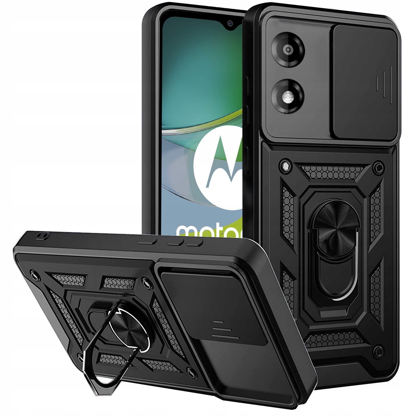 

Etui Pancerne Slide do Motorola Moto E13 Szkło