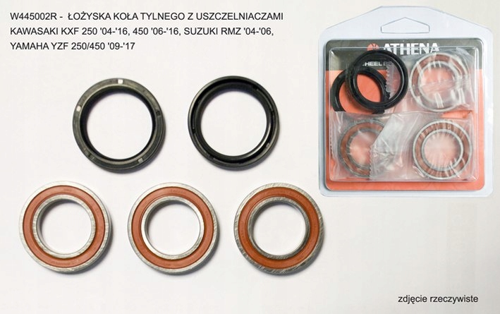 LOZYSKA KOLA + USZCZELNIACZE /MOTO/