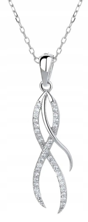 Stříbrný Dámský Náhrdelník Řetízek S Přívěskem 925 Elegance Pro Každý Den