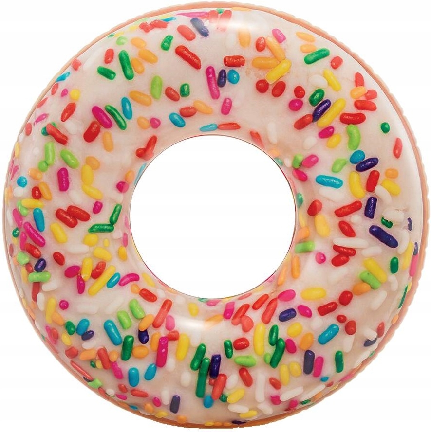 Koło dmuchane plażowe nad wodę DM 114cm Sprinkle Donut Tube 56263 INTEX