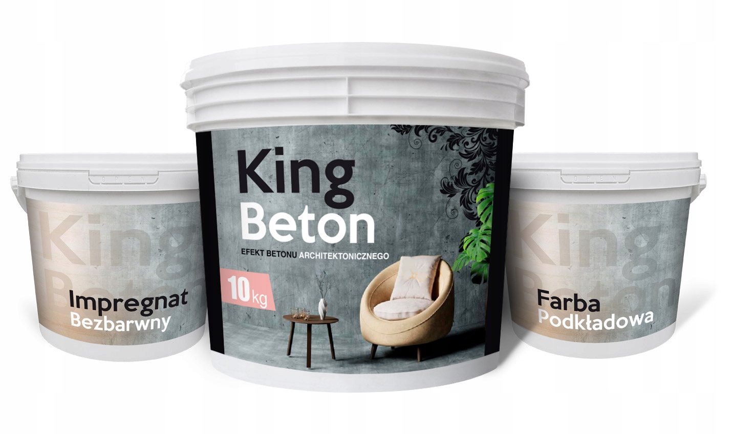 Surový Beton Dekorativní Omítka 10 m2 Sada