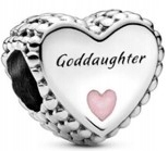 Stříbrný přívěsek Charms srdce goddaughter ZC805