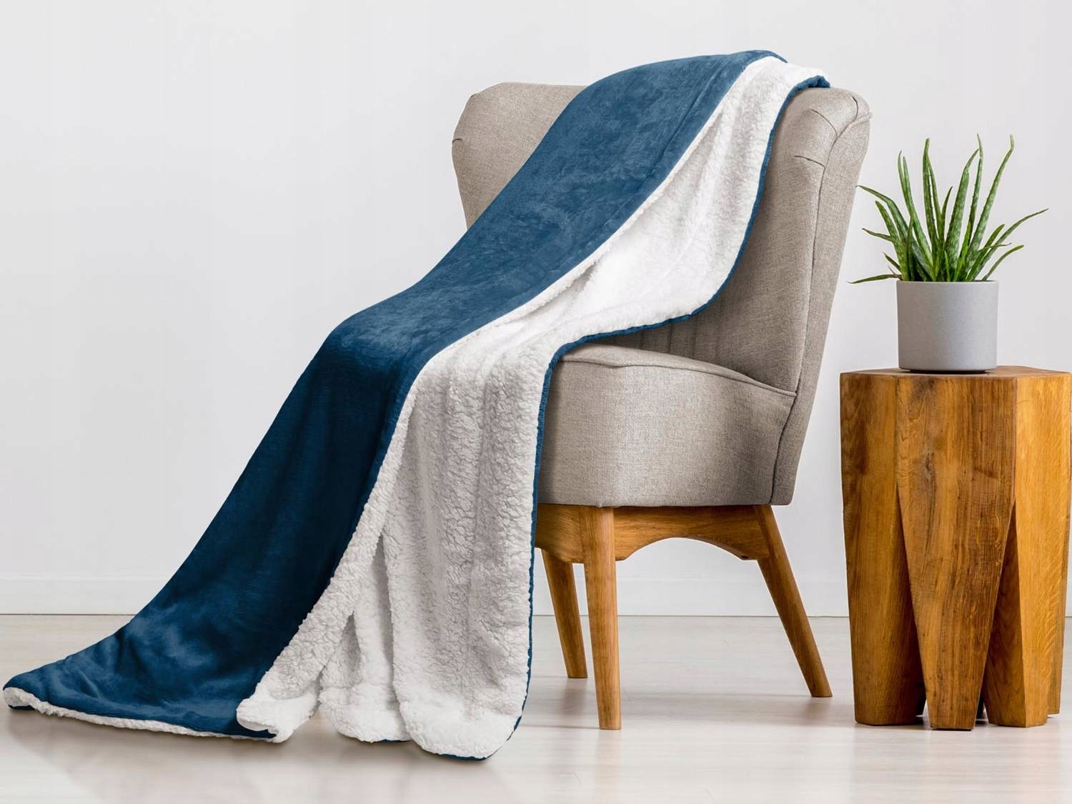 Koc Sherpa Dwustronny Baranek Turkusowy 150x200 cm EAN (GTIN) 5900072377503