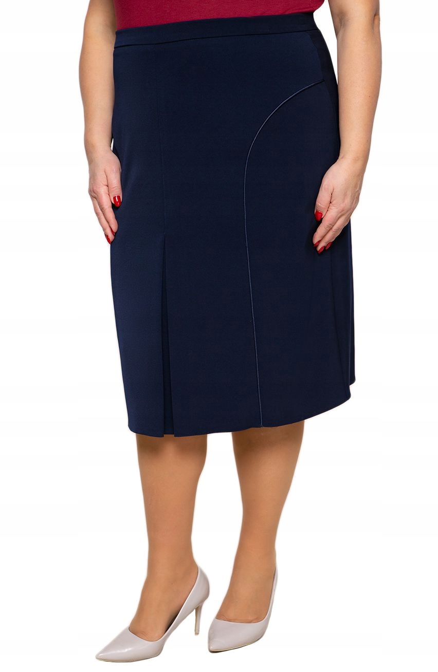 Modrá jednoduchá sukně 56