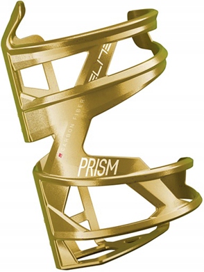 Košík Bidonu na Lahev Na Pití Elite Prism Carbon Pravý Gold Metal
