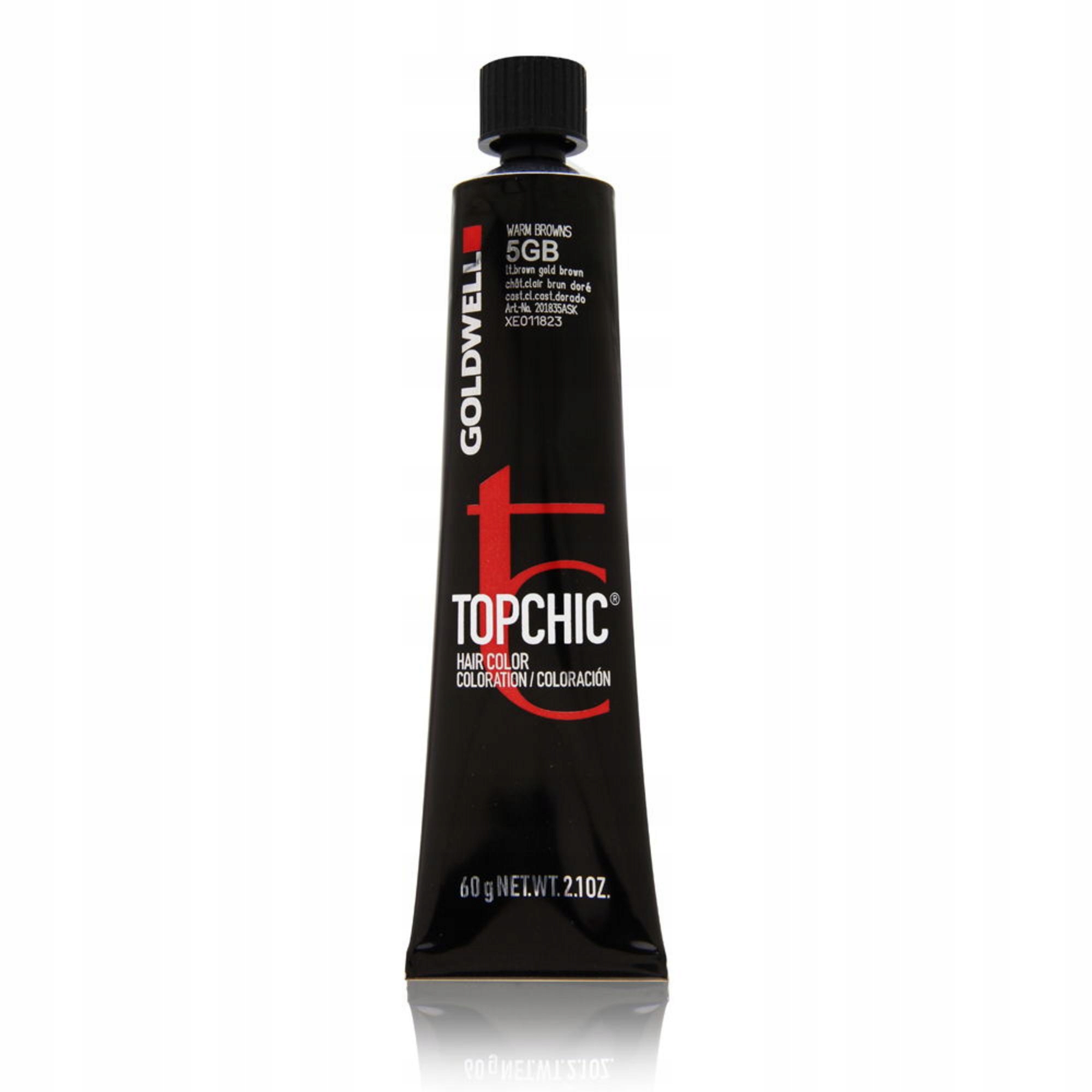 Goldwell, Top Chic, Trvalá barva na vlasy, 5GB Světle hnědá zlatá, 60 ml