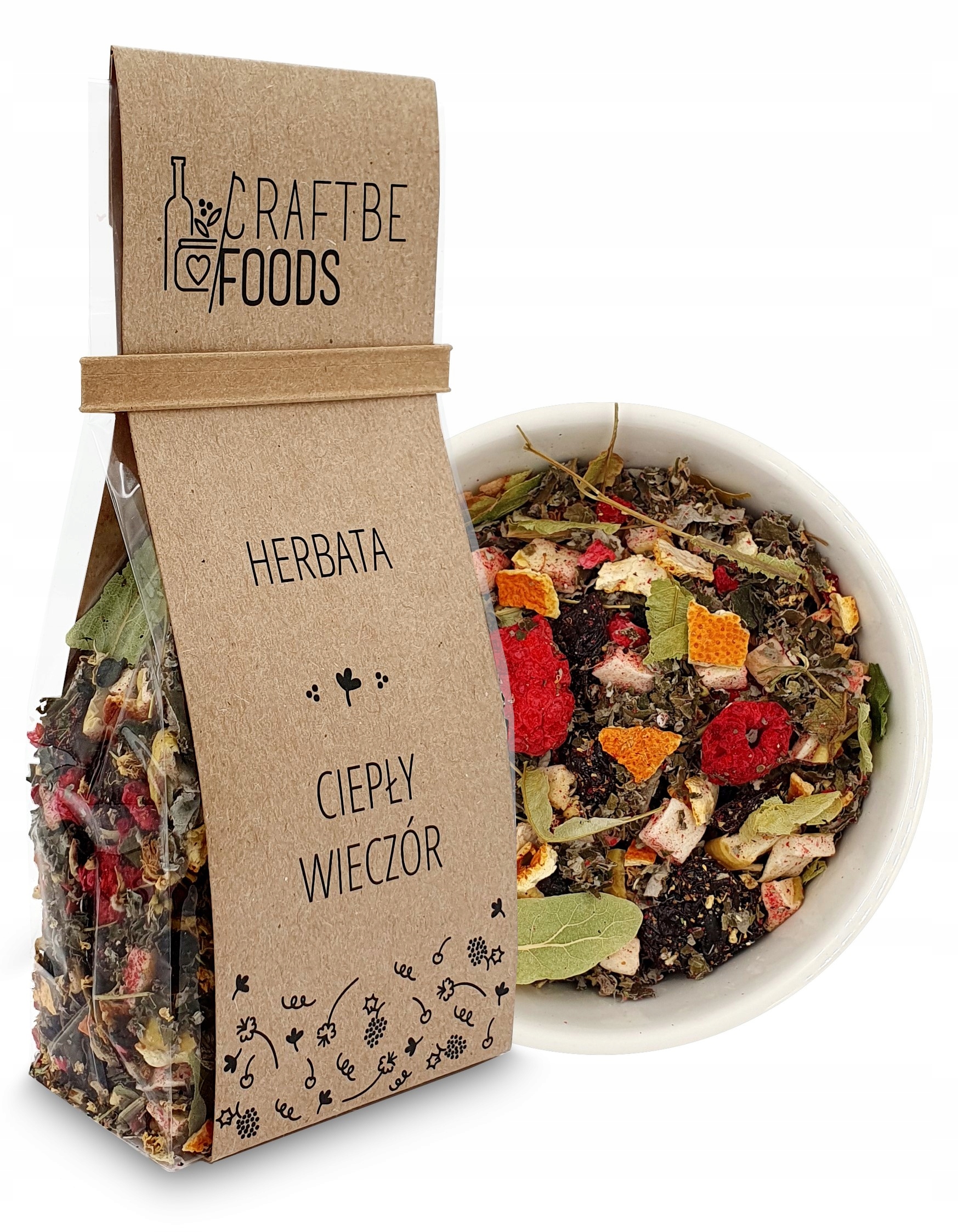 Levně Craftbe Foods Čaj Teplý večer 60 g