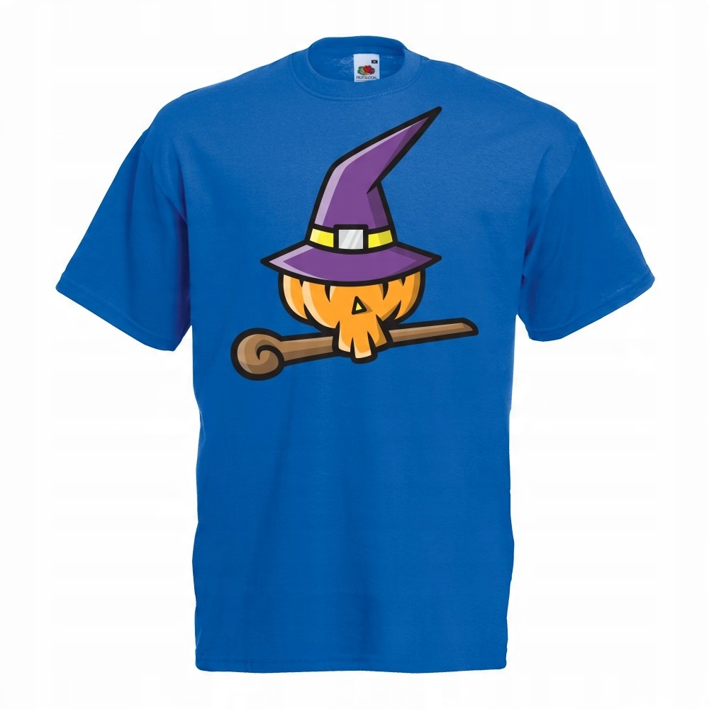 

Koszulka halloween czarownica dynia S niebieska