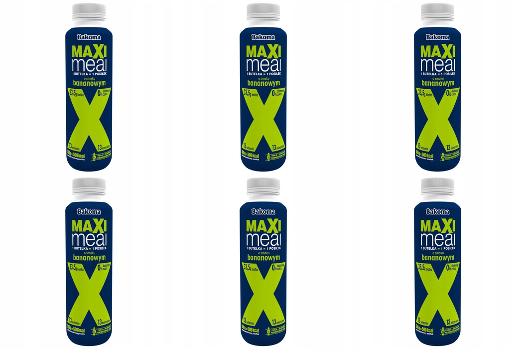 Levně 6 x 500 g Bakoma Maxi Meal s banánovou příchutí Karton