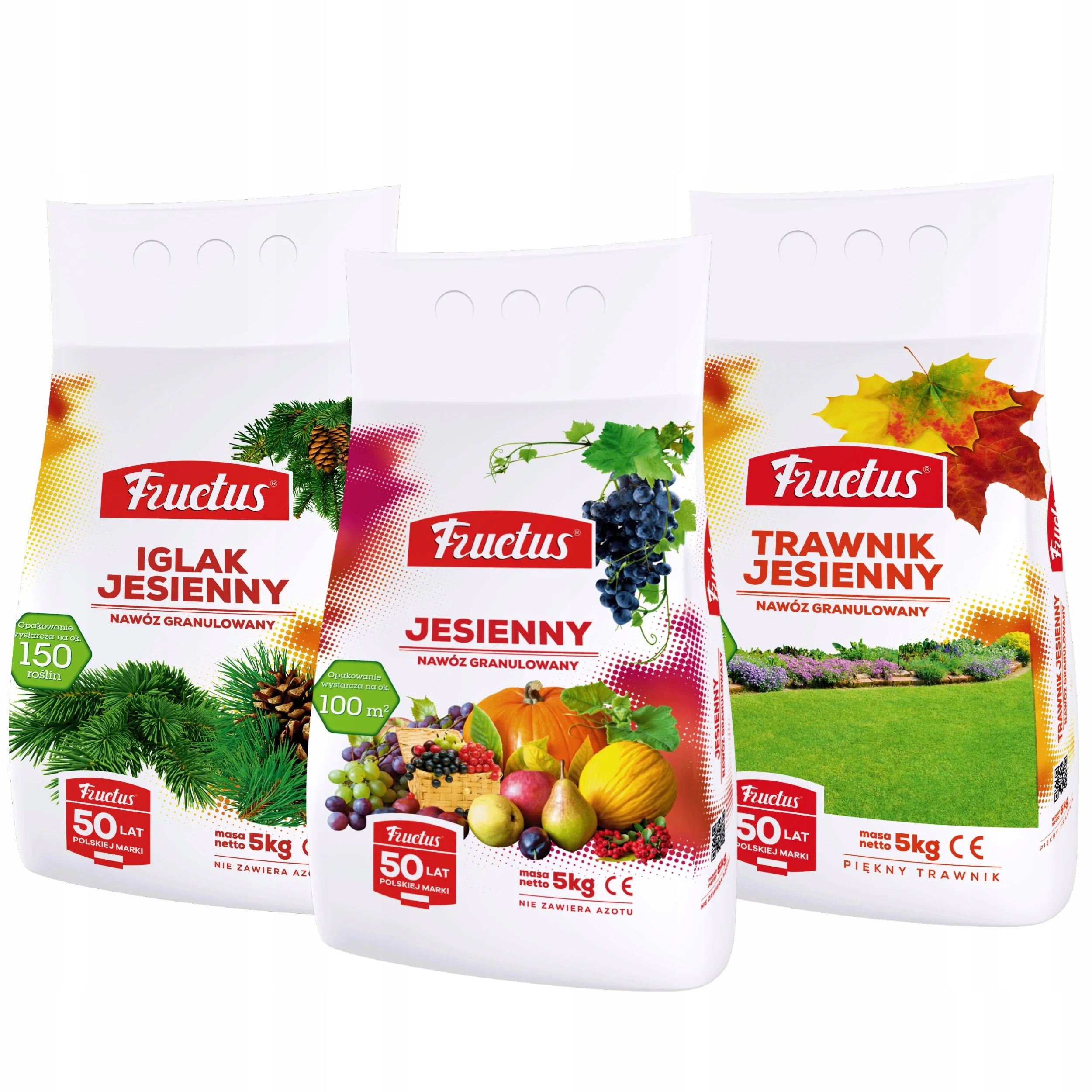 Podzimní hnojivo Fructus Podzimní Iglú Trávník Univerzální 3x5 kg