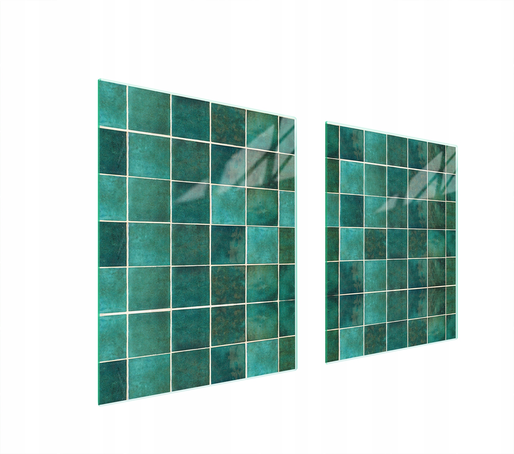 Ochranná Skleněná Deska Na Sporák 85x52 Zelená Tvrzené Sklo