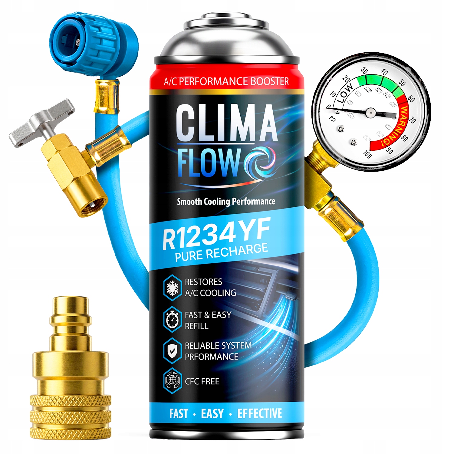 Clima Flow Klimatizace Sada R1234yf Plyn Náhradní kabel Adaptér Sada Ac