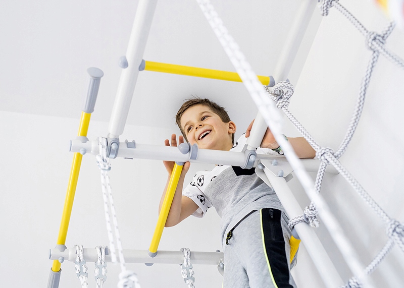 Drabinka gimnastyczna dla dziecka Next-5 srebrna Kod producenta 01.31.7.06.410.05.00-68